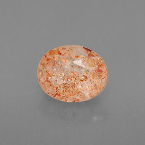 Pietra solare Arancione naturale da 1.24 ct, Trasparente, Trasparente/Traslucido