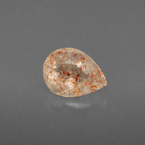 Pietra solare Arancione naturale da 0.74 ct, Trasparente, Trasparente/Traslucido