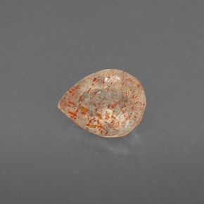 Pietra solare Arancione naturale da 0.74 ct, Trasparente, Trasparente/Traslucido