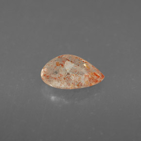 Pietra solare Arancione naturale da 0.74 ct, Trasparente, Trasparente/Traslucido