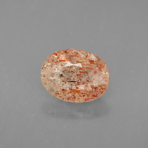 Pietra del sole naturale arancione da 1,02 ct, trasparente, trasparente/traslucido
