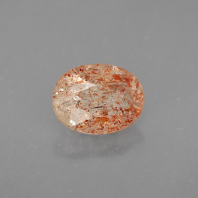 Pietra del sole naturale arancione da 1,02 ct, trasparente, trasparente/traslucido