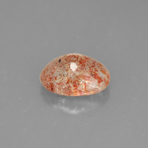 Pietra del sole naturale arancione da 1,02 ct, trasparente, trasparente/traslucido