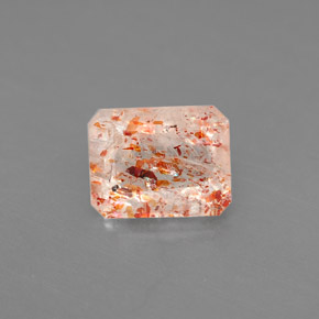Pietra solare Arancione naturale da 1.59 ct, Trasparente, Trasparente/Traslucido