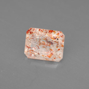 Pietra solare Arancione naturale da 1.59 ct, Trasparente, Trasparente/Traslucido