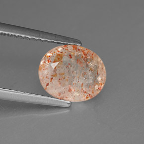 Pietra solare Arancione naturale da 1.33 ct, Trasparente, Trasparente/Traslucido