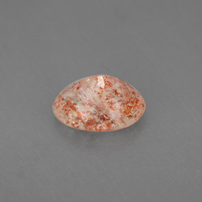 Pietra del sole naturale arancione da 1,34 ct, trasparente, trasparente/traslucido