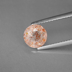 Pietra solare Arancione naturale da 1.41 ct, Trasparente, Trasparente/Traslucido