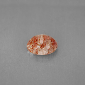 Pietra del sole naturale arancione da 1,53 ct, trasparente, trasparente/traslucido
