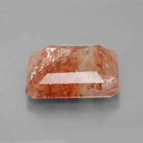 Pietra del sole naturale arancione da 7,51 ct, trasparente, trasparente/traslucido