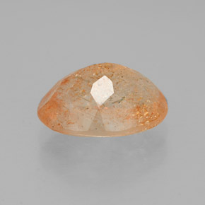 Pietra solare Arancione naturale da 2.00 ct, Trasparente, Trasparente/Traslucido