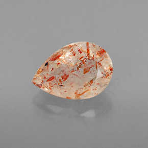 Pietra solare Arancione naturale da 2.26 ct, Trasparente, Trasparente/Traslucido