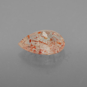 Pietra solare Arancione naturale da 2.26 ct, Trasparente, Trasparente/Traslucido