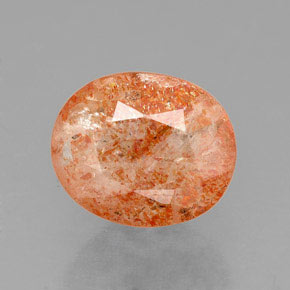 Pietra del sole naturale arancione da 1,59 ct, trasparente, trasparente/traslucido