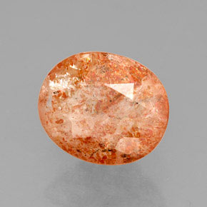 Pietra del sole naturale arancione da 1,59 ct, trasparente, trasparente/traslucido