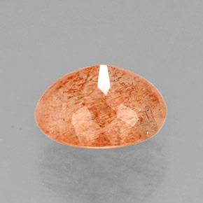 Pietra del sole naturale arancione da 1,59 ct, trasparente, trasparente/traslucido