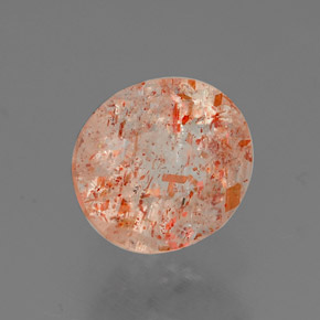 Pietra del sole naturale arancione da 1,53 ct, trasparente, trasparente/traslucido