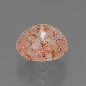 Pietra del sole naturale arancione da 1,53 ct, trasparente, trasparente/traslucido