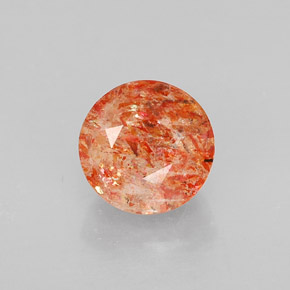 Pietra del sole naturale arancione da 1,98 ct, trasparente, trasparente/traslucido