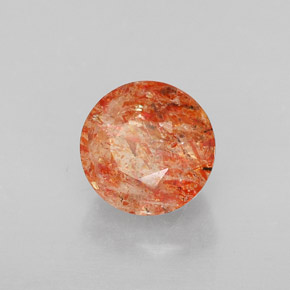 Pietra del sole naturale arancione da 1,98 ct, trasparente, trasparente/traslucido