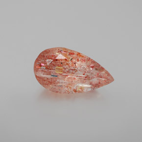 Pietra del sole naturale arancione da 2,84 ct, trasparente, trasparente/traslucido