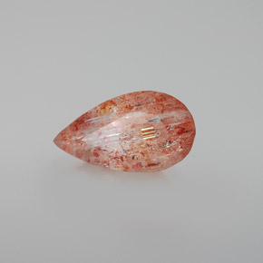 Pietra del sole naturale arancione da 2,84 ct, trasparente, trasparente/traslucido