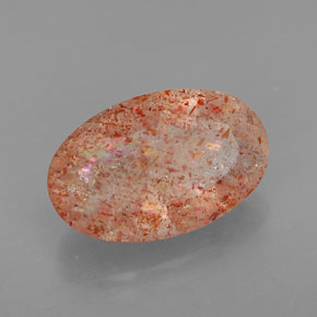 Pietra del sole naturale arancione da 4,06 ct, trasparente, trasparente/traslucido