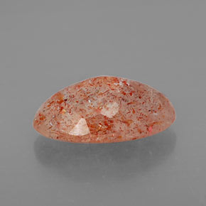 Pietra del sole naturale arancione da 4,06 ct, trasparente, trasparente/traslucido