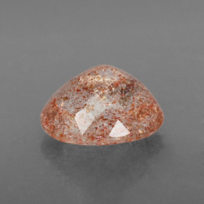 Pietra solare Arancione naturale da 1.65 ct, Trasparente, Trasparente/Traslucido