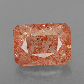 Pietra del sole naturale arancione da 1,77 ct, trasparente, trasparente/traslucido