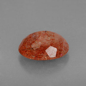 Pietra solare Arancione naturale da 4.49 ct, Trasparente, Trasparente/Traslucido