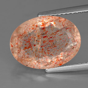 Pietra del sole naturale arancione da 4,81 ct, trasparente, trasparente/traslucido