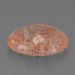 Pietra del sole naturale arancione da 4,81 ct, trasparente, trasparente/traslucido