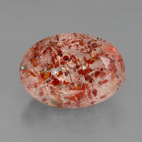 Pietra del sole naturale arancione da 2,10 ct, trasparente, trasparente/traslucido