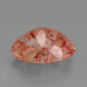 Pietra del sole naturale arancione da 2,10 ct, trasparente, trasparente/traslucido
