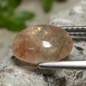Pietra solare Arancio Medio naturale da 2.40 ct, Ovale, Trasparente