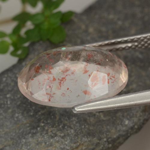 Pietra del sole naturale arancione da 5,02 ct, taglio ovale, trasparente