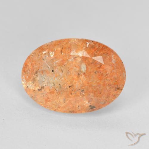 5.65ct Naturale Arancio Medio Pietra solare, Ovale, Traslucido
