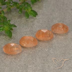 Gemme di Pietra solare Arancio Medio naturale da 2.25 ct, Ovale, Traslucido