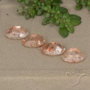 Gemme di Pietra solare Arancione chiaro naturale da 1.94 ct, Ovale, Traslucido