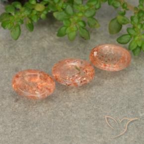 Gemme di Pietra solare zenzero arancia naturale da 1.86 ct, Ovale, Traslucido