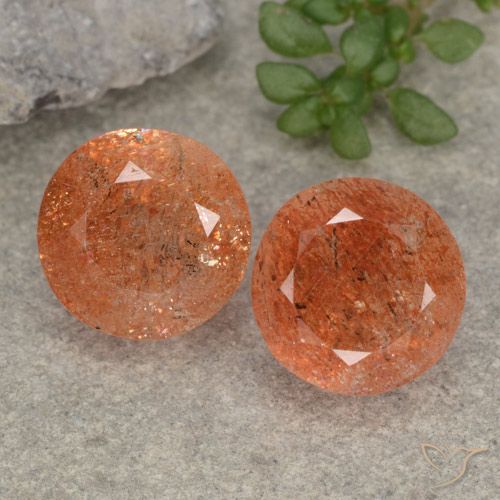 4.75ctw Naturale Pompelmo Arancia Pietra solare, Rotondo, Traslucido