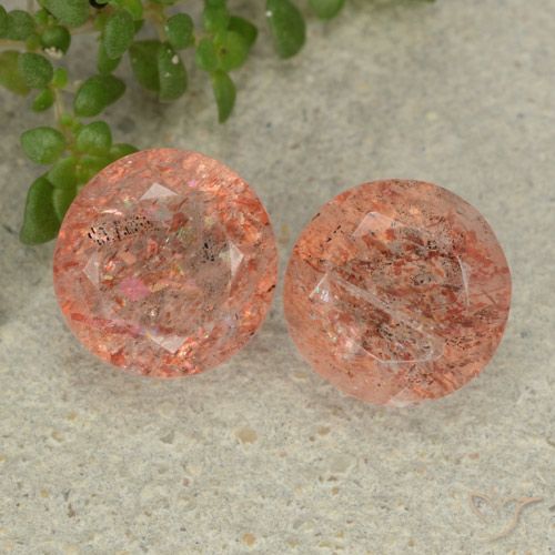4.87ctw Naturale Arancio tigre chiaro Pietra solare, Rotondo, Traslucido