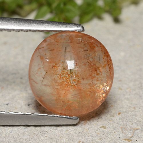 2.00ct Naturale Arancio Medio Pietra solare, Rotondo, Traslucido