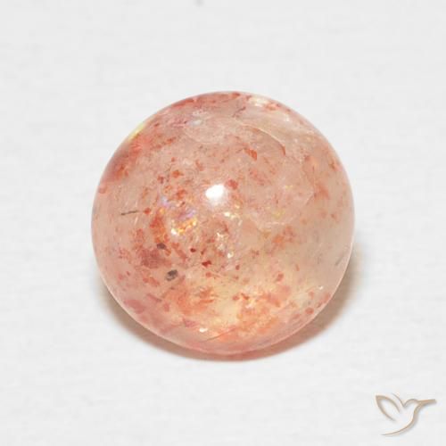 2.34ct Naturale Arancio Medio Pietra solare, Rotondo, Traslucido
