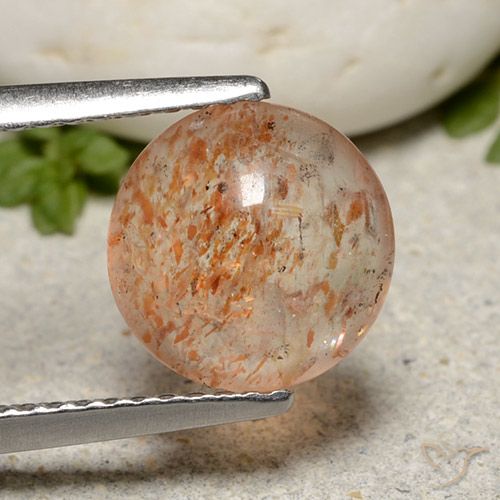 1.91ct Naturale Arancio Medio Pietra solare, Rotondo, Traslucido