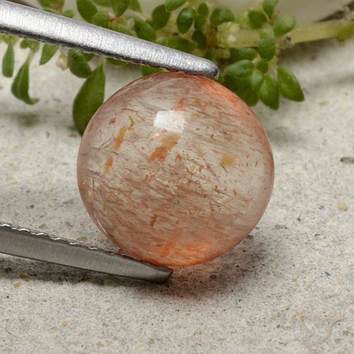 2.28ct Naturale Arancio Medio Pietra solare, Rotondo, Traslucido