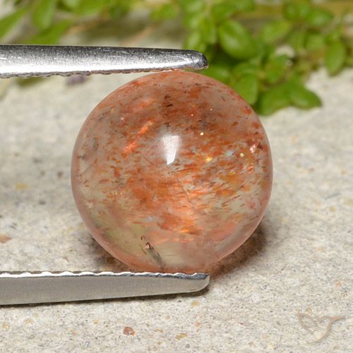 2.04ct Naturale Arancio Medio Pietra solare, Rotondo, Traslucido
