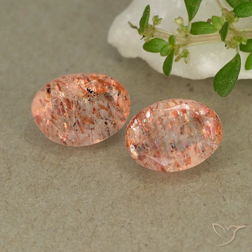 1.72ctw Naturale zenzero arancia Pietra solare, Ovale, Traslucido