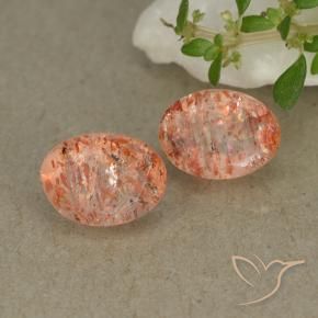 Gemme di Pietra solare zenzero arancia naturale da 1.72 ct, Ovale, Traslucido